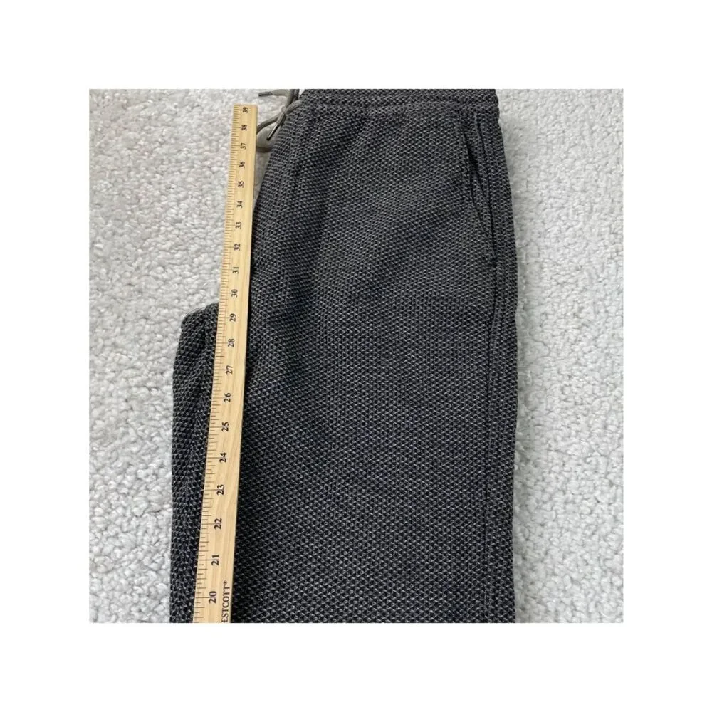 Taylor Stitch The Apres Pant Textured Jogger Charcoal Gray Sashiko Mens Large
